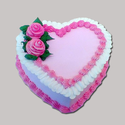 "Delicious Heart shape Pineapple cake -1 kg - Click here to View more details about this Product